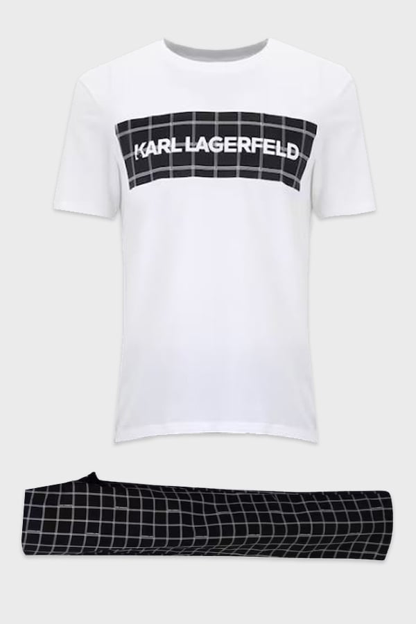 ΠΥΤΖΑΜΑ KARL LAGERFELD - 916 BLACK CHECK